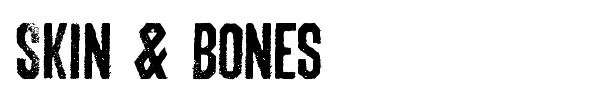 Skin & Bones font preview